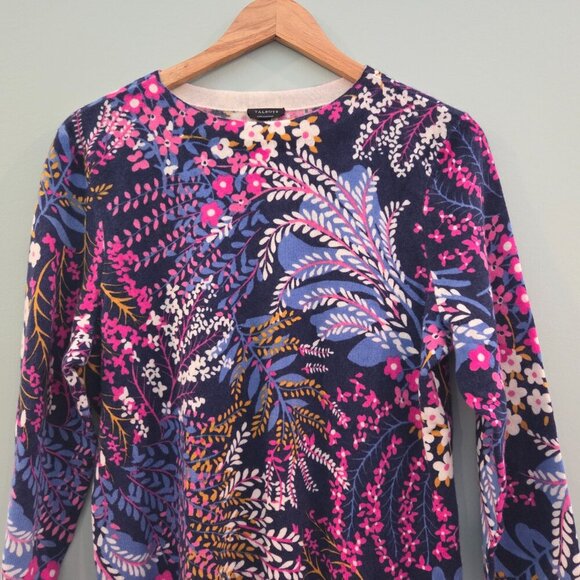 TALBOT 100% CASHMERE MULTI-COLORED SWEATER - Picture 3 of 8